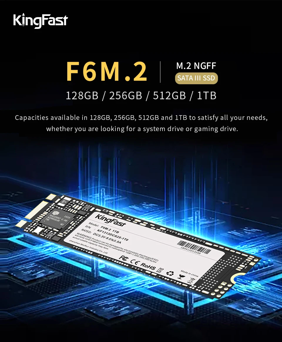 Kingfast M2 M 2 Sata M2ssd 1 128 240 256 480 500 512 Gb 1 2 Tb Internal Solid State Disk Ssd For Laptop Pc Buy M2 Sata Ssd M2 Ssd M 2 Ssd Product On Alibaba Com