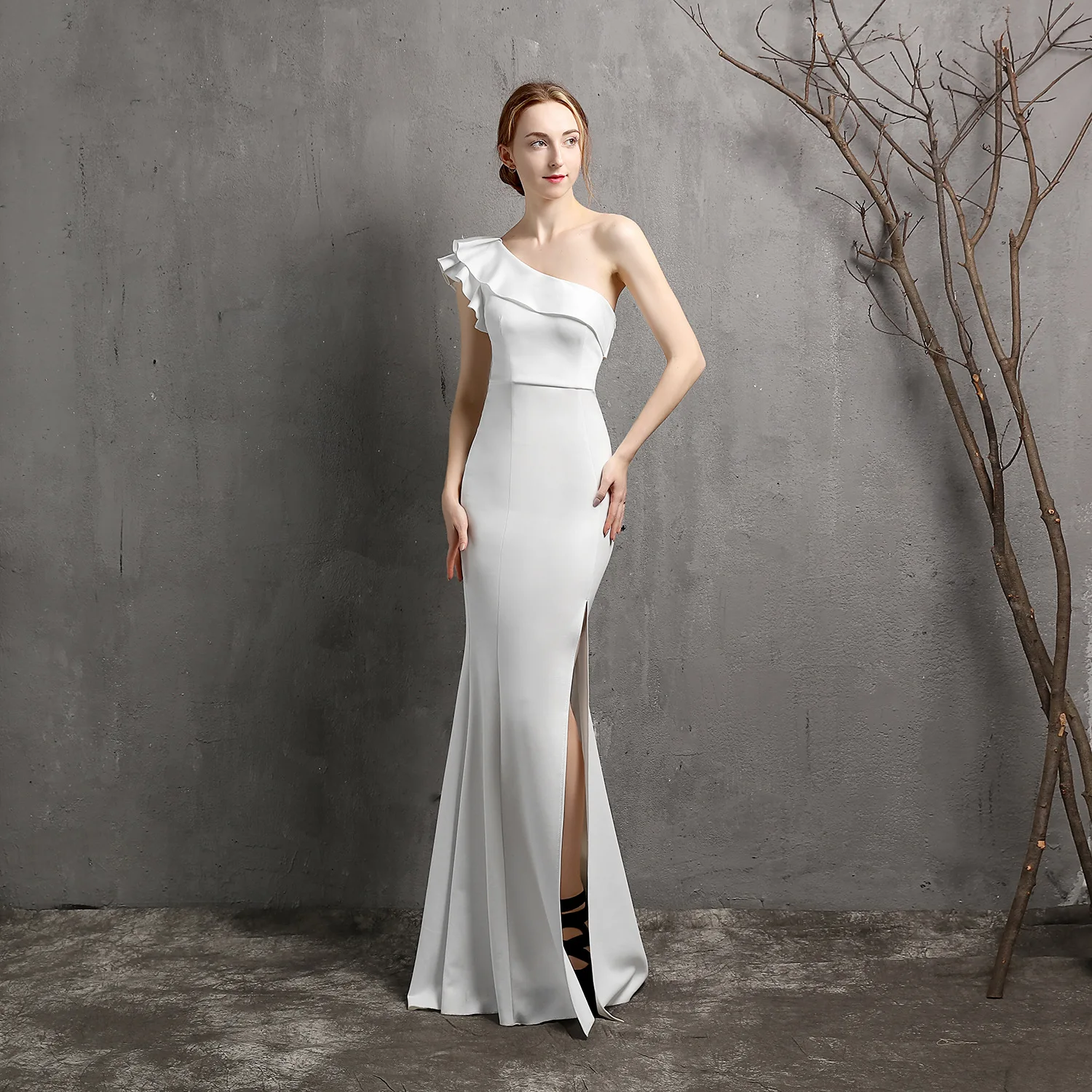 16023 New Banquet Elegant Dignified Atmosphere Long Sexy Thin Fishtail Evening Dress Women Alibaba