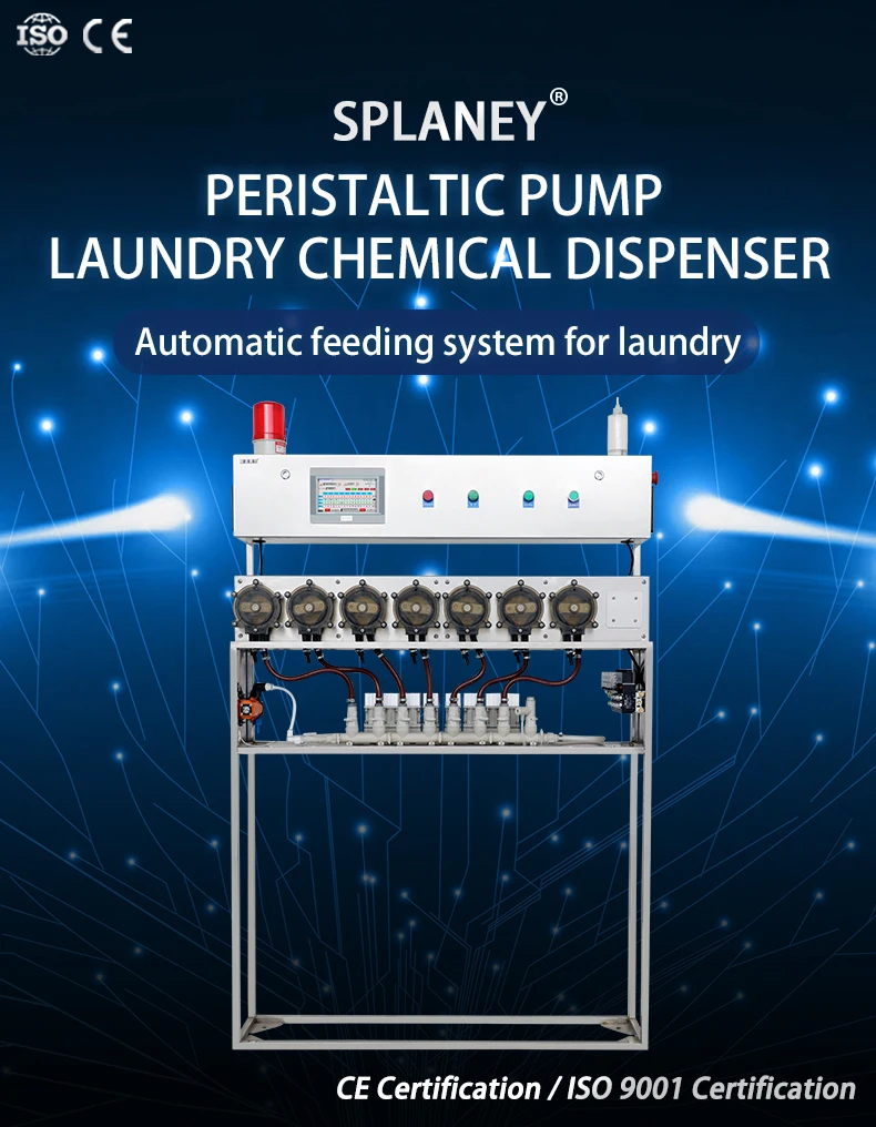 Ce/iso9001 Laundry Chemical Dispenser Peristaltic Pump For Washing