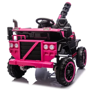 Kids Engineering Vehicle 24V - Water Spray Ride-On Car with Parental Remote  LED Lights & Safety Belt