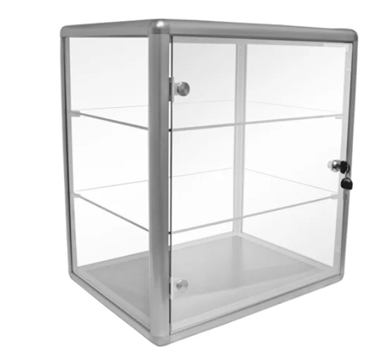 mukuさま専用 古いアルミフレームのガラスケース 卓上さショーケース
