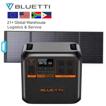 Bluetti AC180P&PV200 Solar Panels Mini Portable Solar Generator Kit Solar Powered Generator 1800 Watts