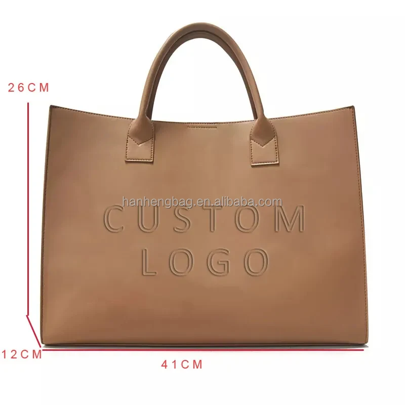 Custom Large Capacity Ladies Shoulder Purse Designer Shopping Hand Bags Pu Leather Crossbody Tote Handbags For Women