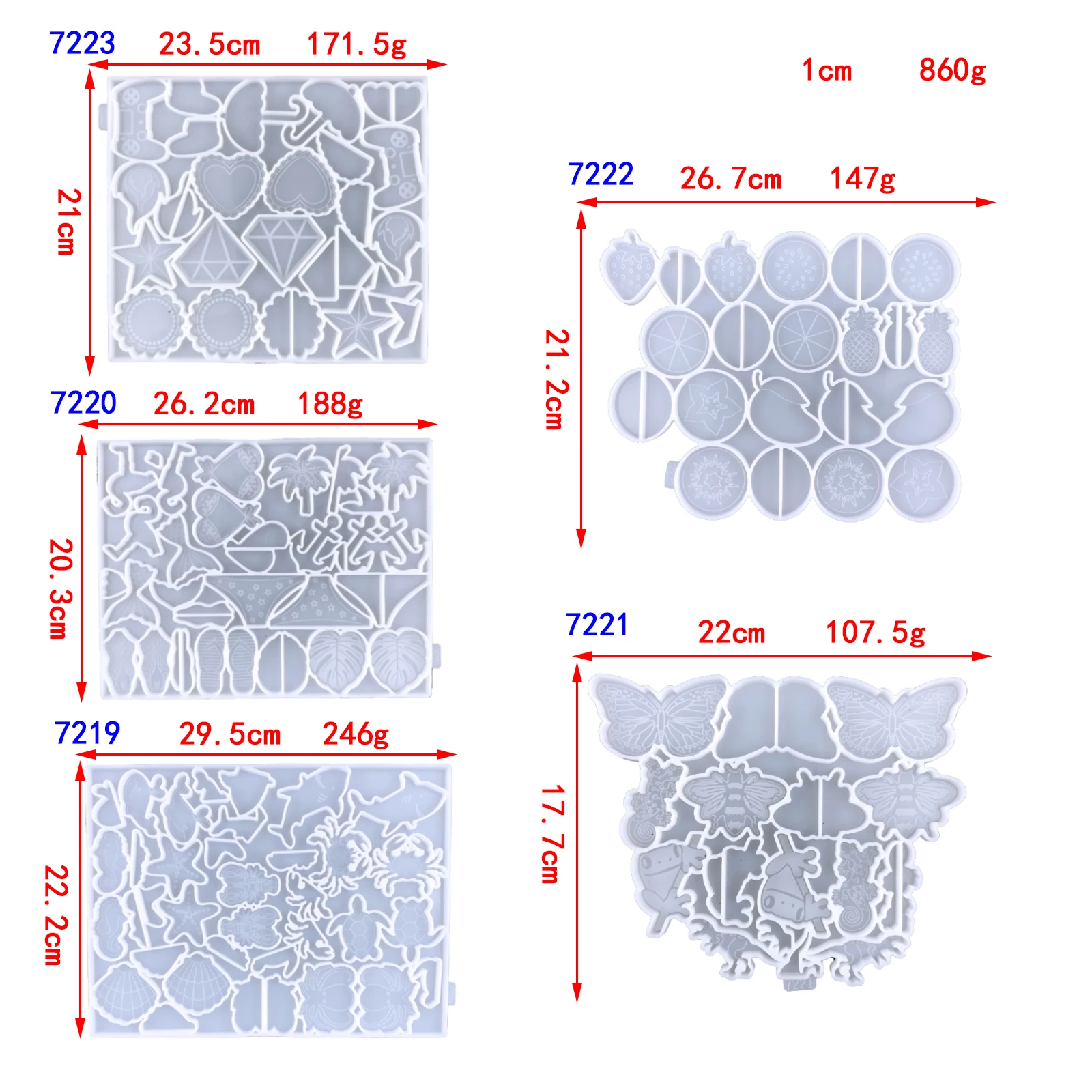 Wholesale Straw Topper Epoxy Resin DIY Casting Silicone Molds Kit butterfly  frog lizard bikini bee dinosaur diamond sunflower umbrella From  m.