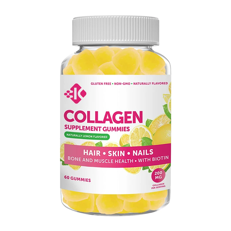 Oem High Quality Hydrolyzed Collagen Peptides Gummies Vitamin C