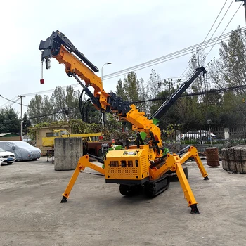 2Ton 5 ton 8ton indoor and outdoor telescopic mini spider crane 3 ton for sale