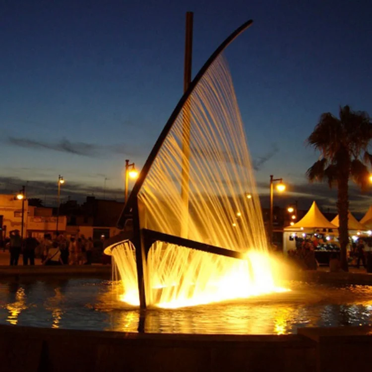 free design program control boat shaped water fountain - buy