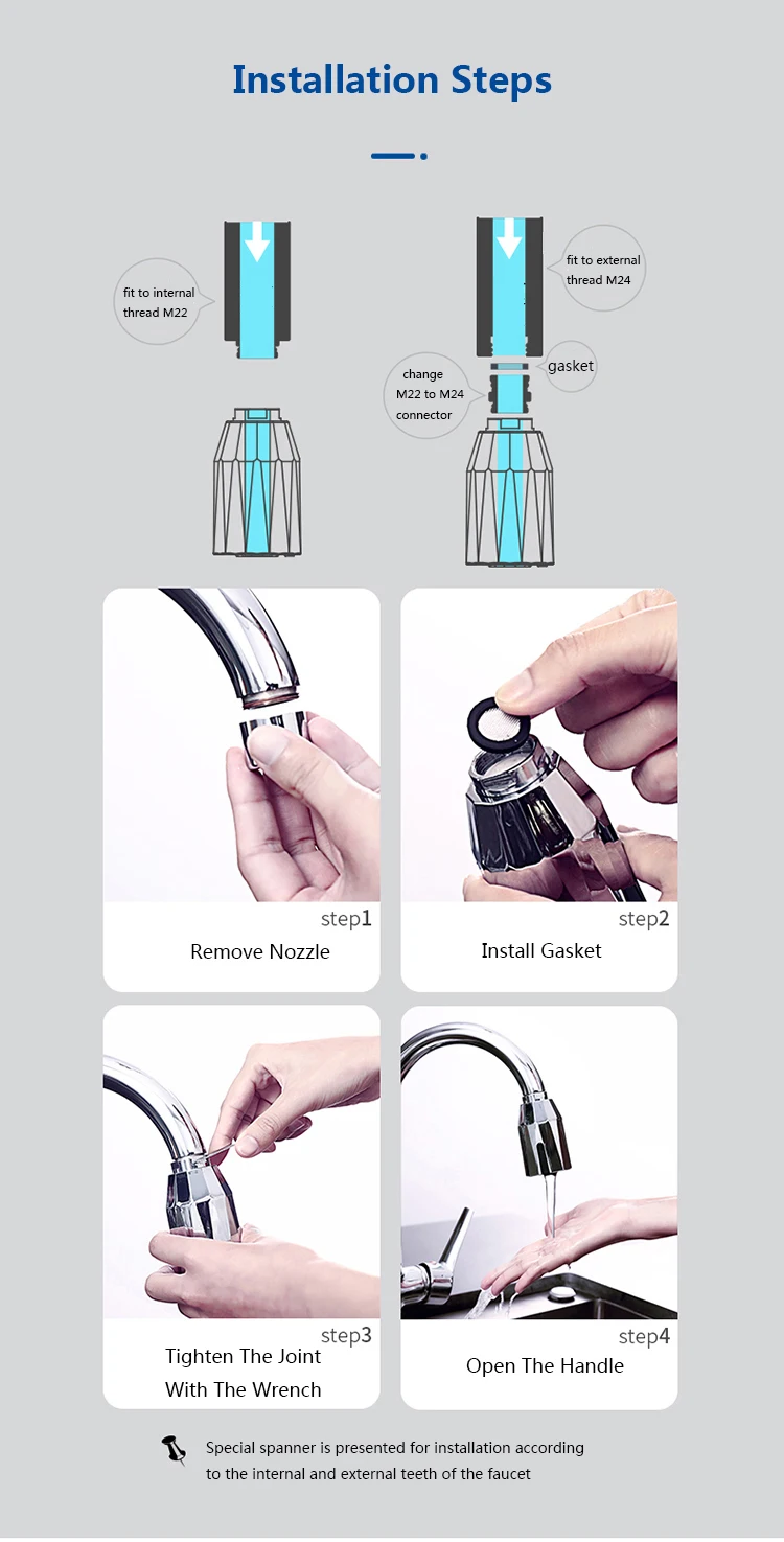 Custom Touchless Kitchen Faucet Adapter Manufacturers, Suppliers