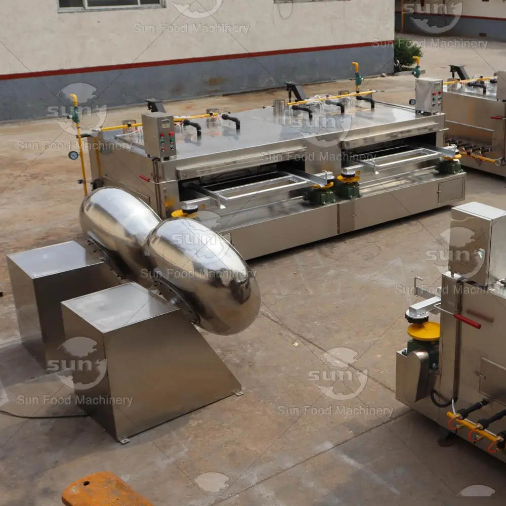 Factory direct industrial candy nut dragees chocolate coating production line for snack food machine