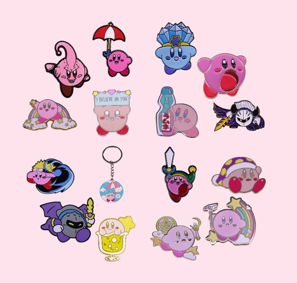 Pin Esmaltado De Películas De Anime Para Hombre Y Mujer,Pin De Metal De  Dibujos Animados,Insignias De Solapa,Regalos,Pin Kirby: Back Ya Mismo - Buy  Insignia Personalizada,Bicicleta De La Etiqueta Engomada,Etiqueta De Metal  Product