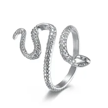 Hot Sale Fashion Rings Couple 18K Gold Plated Snake Stainless Steel Ring for Women Titanium Steel Ring