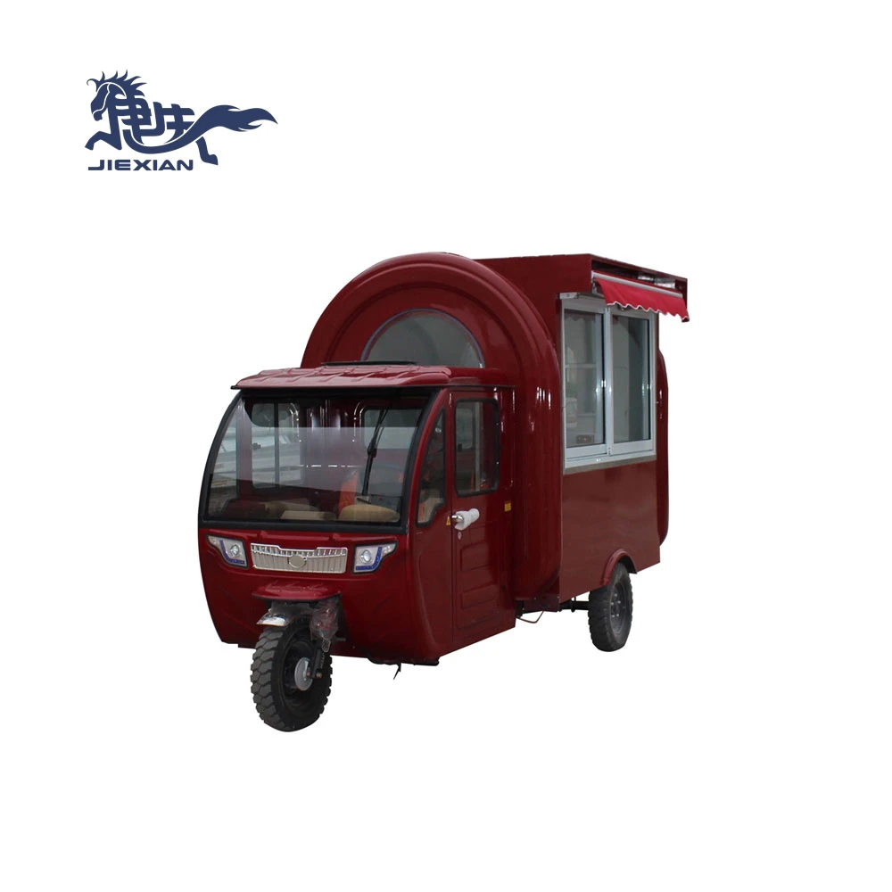 JX-FR220GH Mobile Fast Food Truck Electric Food Tricycle for Sale in China