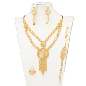 2023 Simple Quality Jewelry Set Design Elegant Gold-plated Jewelry Set Brass Jewelry Set India