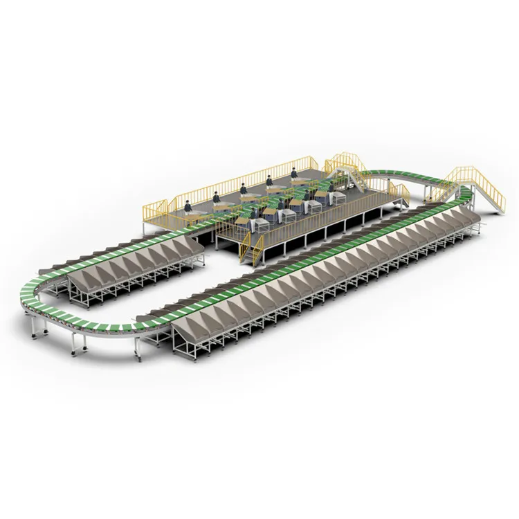 Guangdong Machine Post Automated Conveyor Sorter Weight Price Wheel Roller Parcel Solution Scanner Dws New Pivot Sorting System