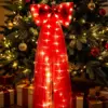 60*180cm red organza bow with light-up function