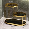 Three layers of black base with gold