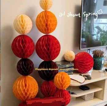 Decorazioni di compleanno autunnali ragazza natura rustica autunno decorazioni per feste di compleanno ventagli di carta marrone arancione crema tessuto Pom Pom lanterne con banner di buon compleanno