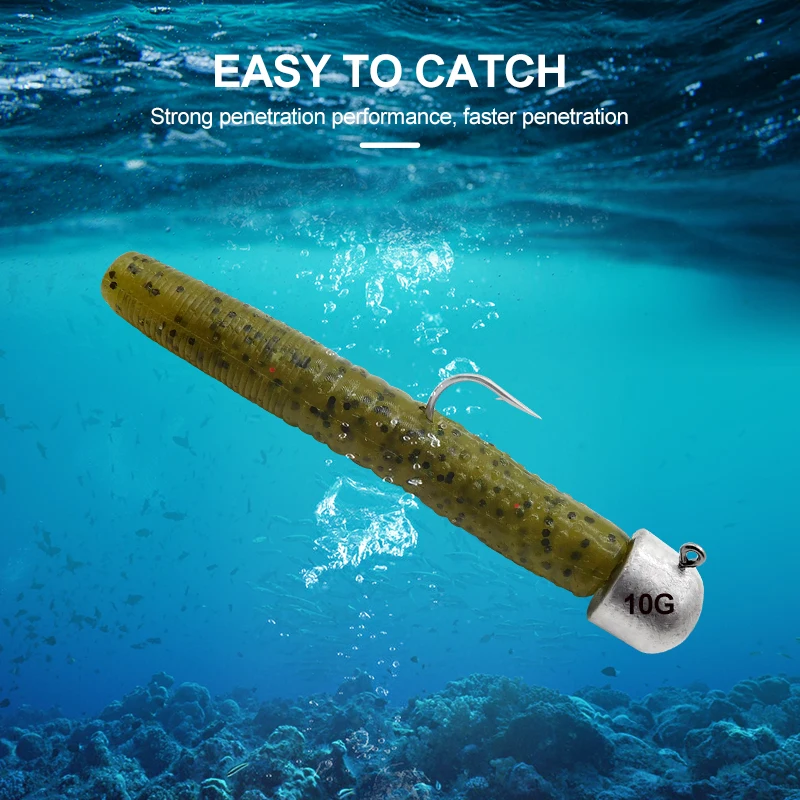 Esfishing Wholesale High Quality Fishing Lures Soft Finesse 6.5vm 4g