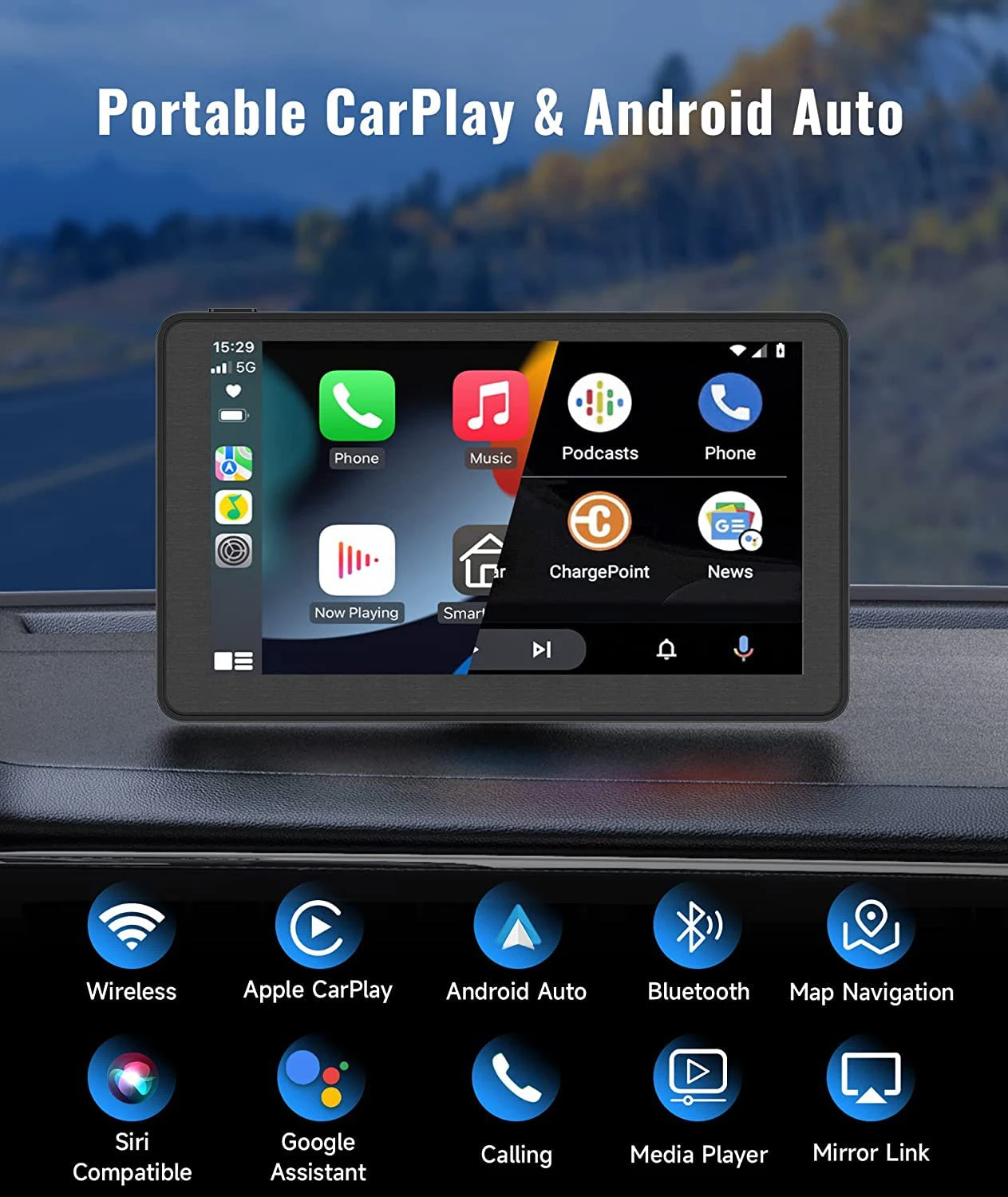 Car Android Player Universal Para 7 Inch Wireless Portable Android Mp5