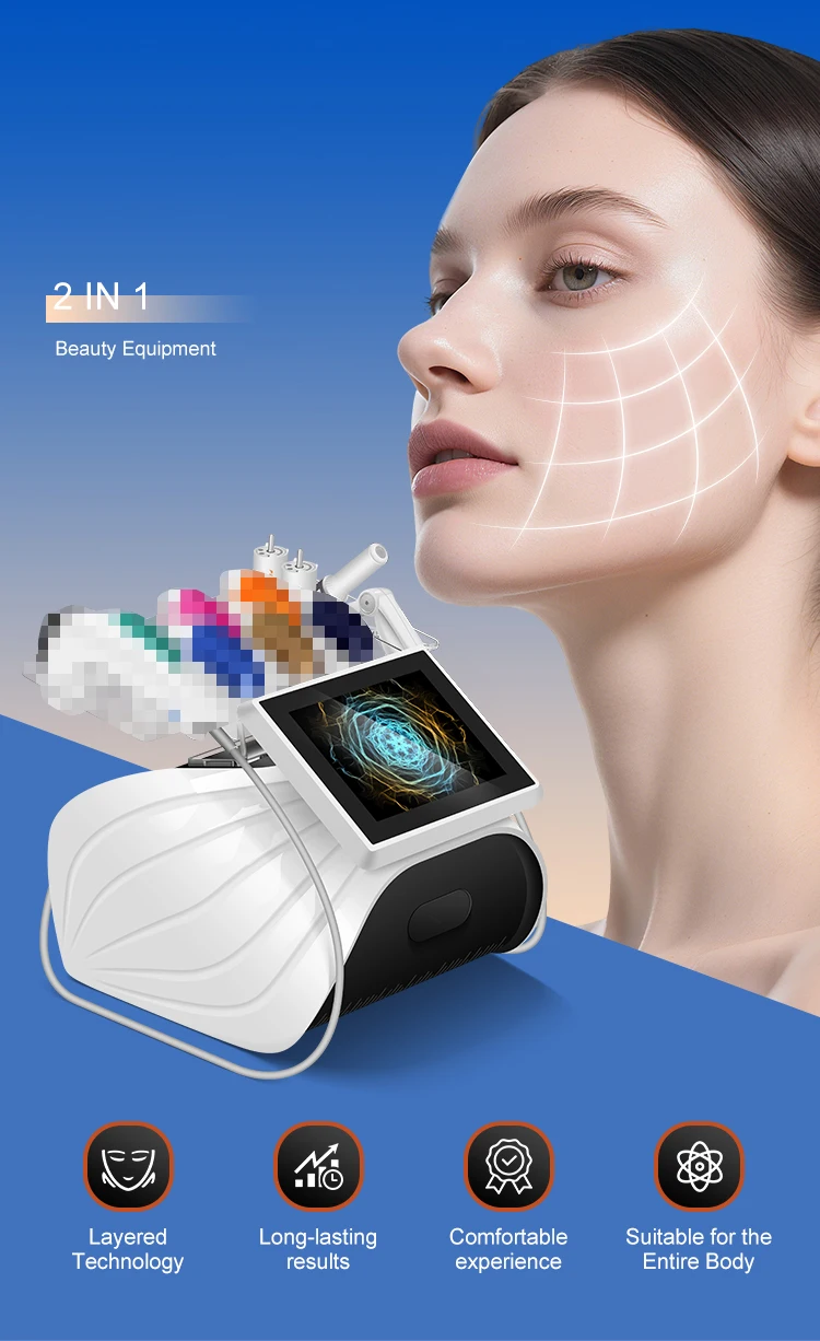 Máquina de belleza portátil Hi Fu 12D para rostro y cuerpo, ultrasonido focalizado de alta intensidad, máquina de ultrasonido 12D, máquina de lifting Smas