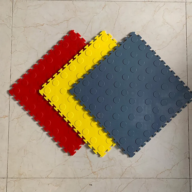 Heavy Load Garage Parking Lot Workshop Warehouse Office Flooring Anti slip Floor Interlocking PVC Tile