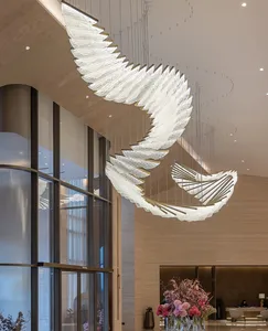 ECOJAS New Design Handmade Glass Chandelier for Hotel Lobby Shopping Mall Bespoke Lighting Solution