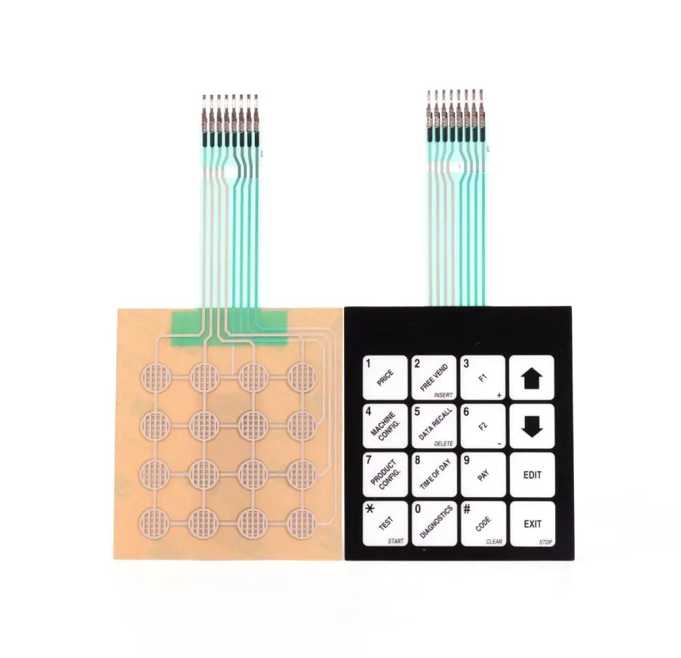 CNC Center Machine Membrane Switch Keypad with Custom Design and Multi Matrix Keys