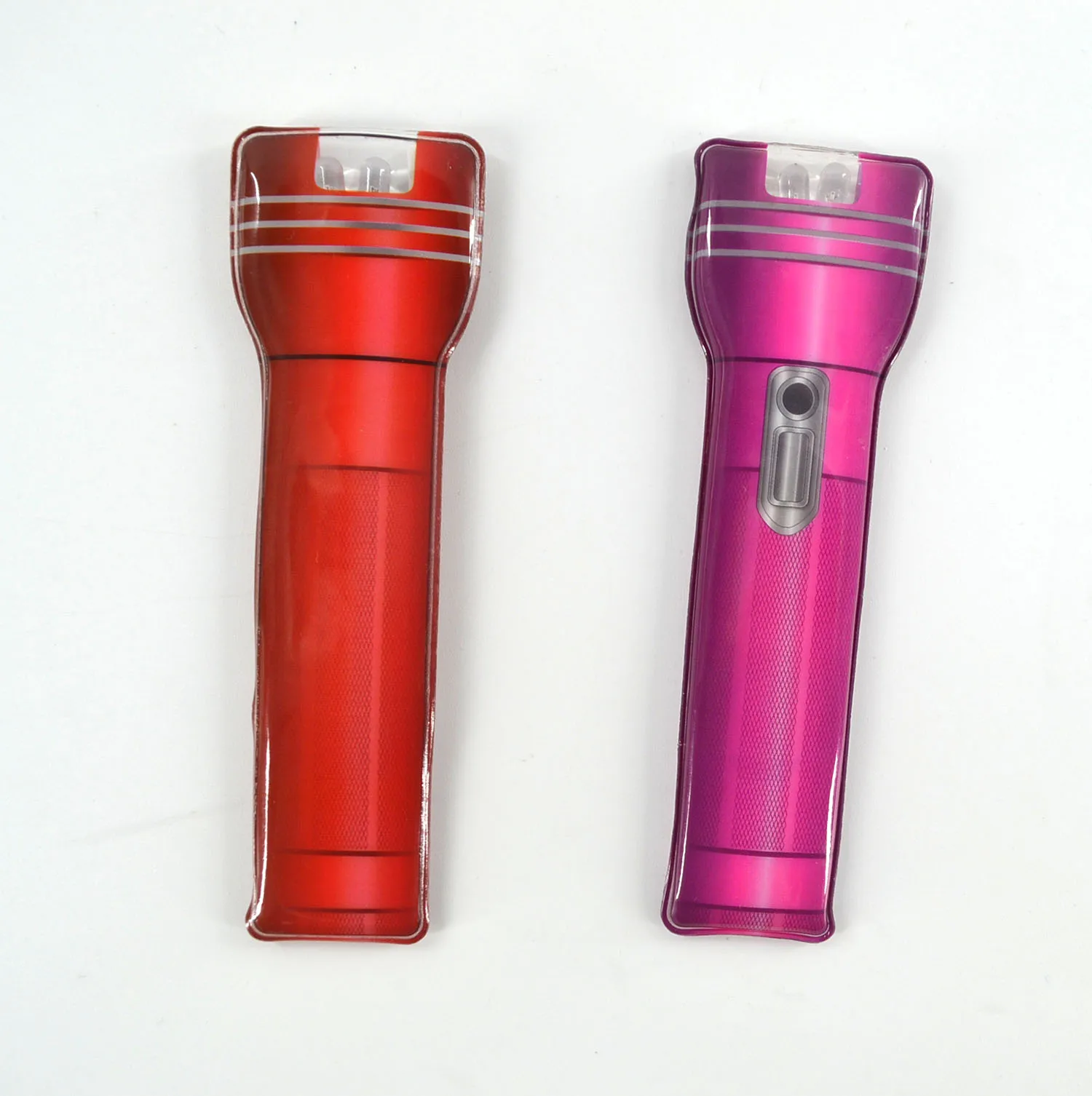 Multiple Designs Promotion Gift Mini Torch Light Pocket Thin Card Magnetic PVC Torch 2 LED Flat Magnetic Flashlight