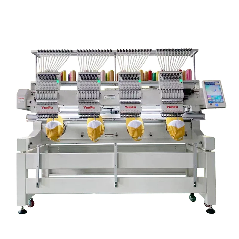 China Factory Wholesale Price 12-needle Sewing Machine Computerized Embroider 4 Heads Embroidery