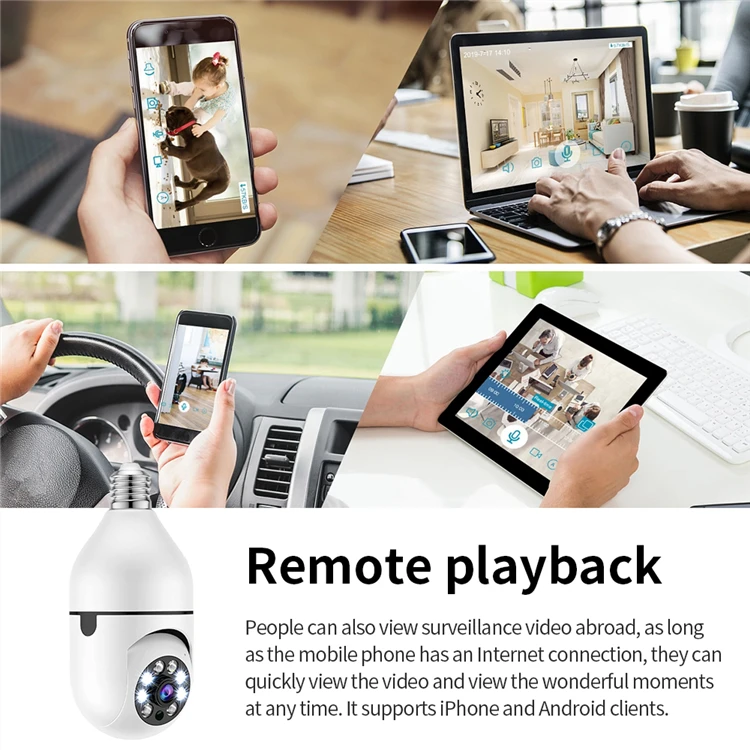 Jxlcam App Mini Cctv Camera Wireless Bulb Camera Bombilla De La Camara ...