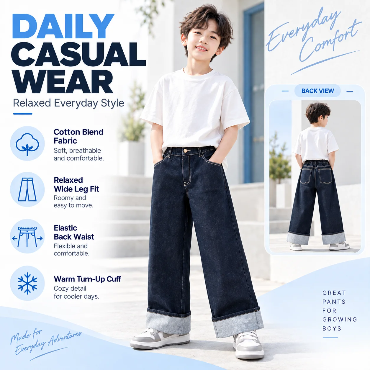 Custom Clothing Manufacture Autumn Spring Denim Jeans High Waist Wide Leg Jeans Vintage Raw Denim Jeans