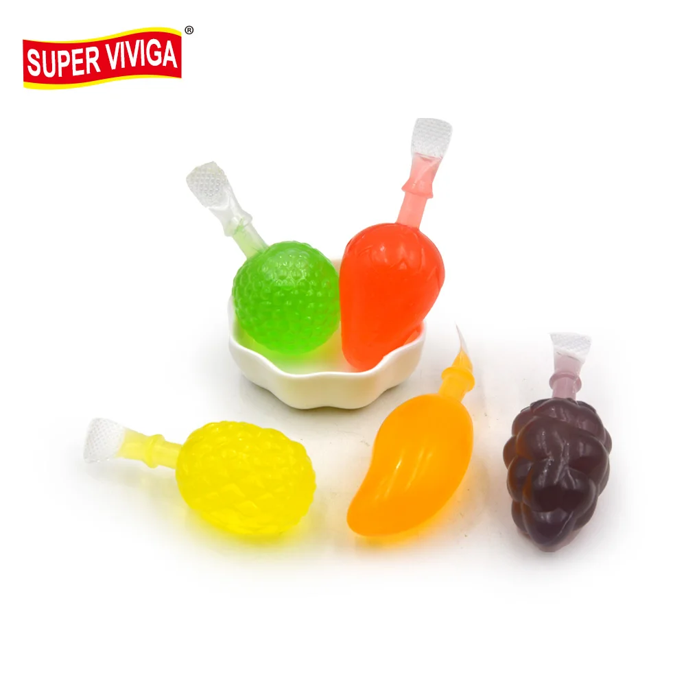 Summer Snack Fruit Shape Liquid Jelly Candy Ice Pop