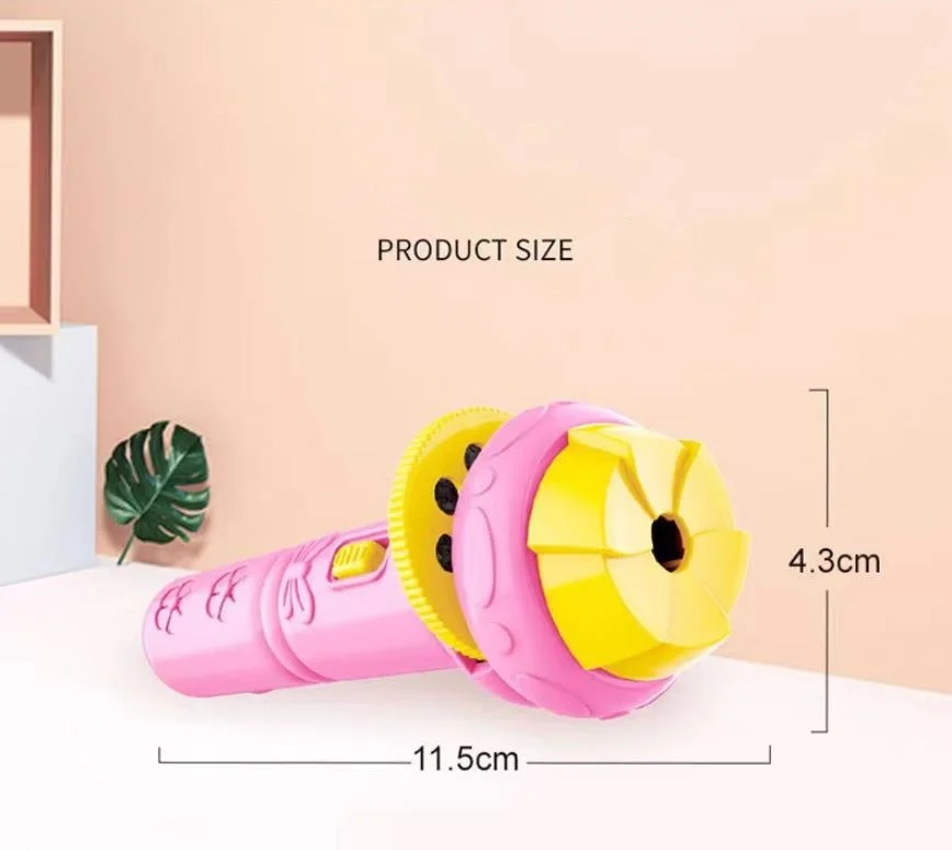 Cartoon Projection Flashlight 24 Patterns Creative Children Flashlight Toy Projector Baby Toys Bedtime Story Book Toy