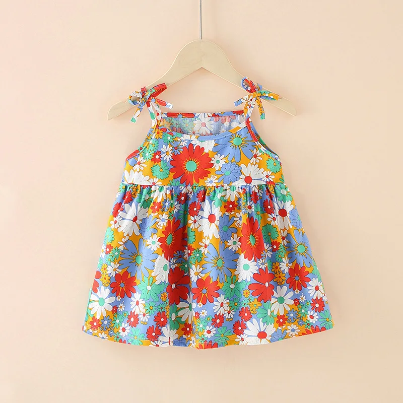 2022 New Arrival Latest Design Summer Cute Kids Clothing Dress Casual Baby Girl Dress