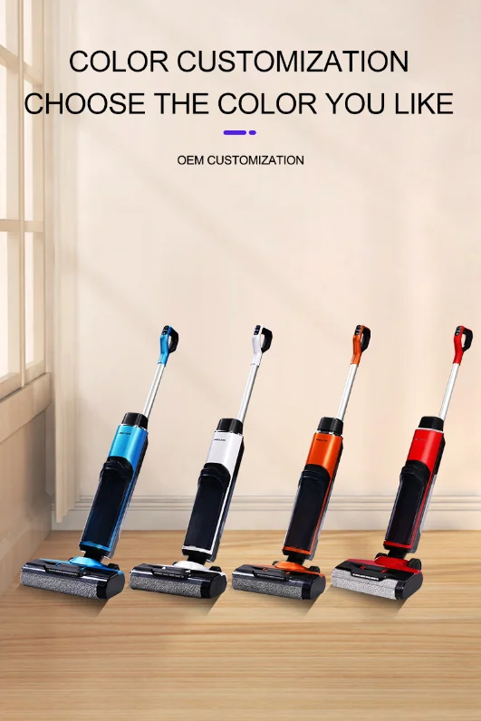 Proclean BVC-T8 Wet and Dry Vacuum Cleaner Cordless Wet Vacuum Cleaner Self Cleaning Machine for Kitchen With Mop