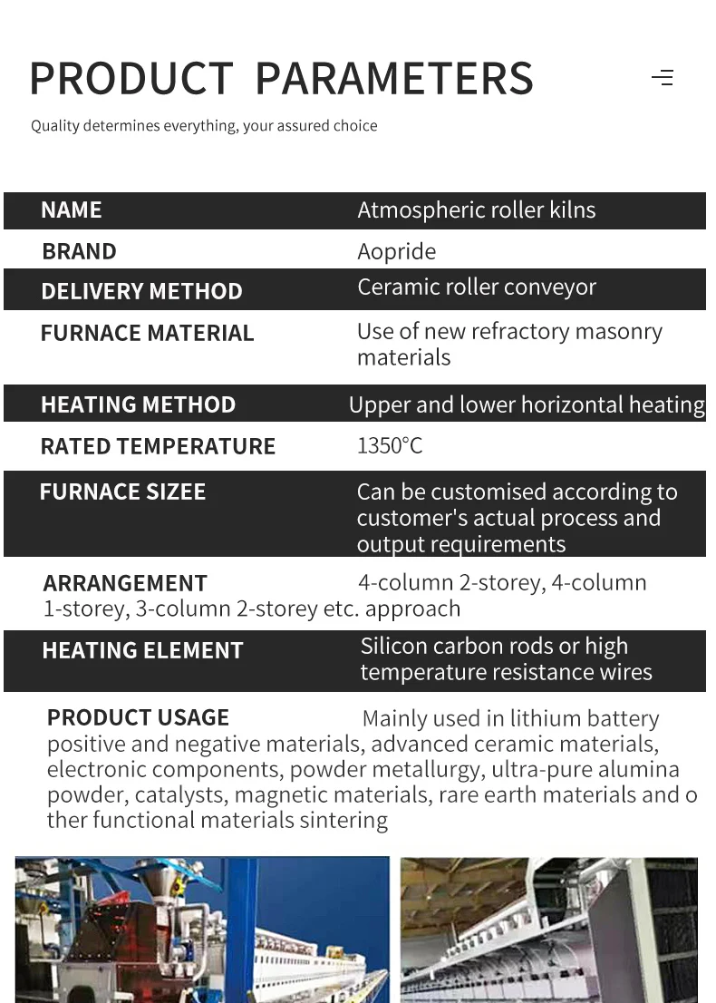 High Temperature Kiln Atmosphere Roller Furnace Factory Direct Supply
