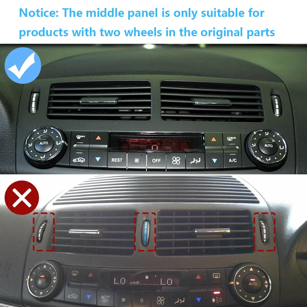 Car Front Middle Dashboard Air Conditioning Grid Cover Ac Vent Grille ...