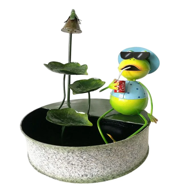 Frog Hand Pump Water Fountain For  