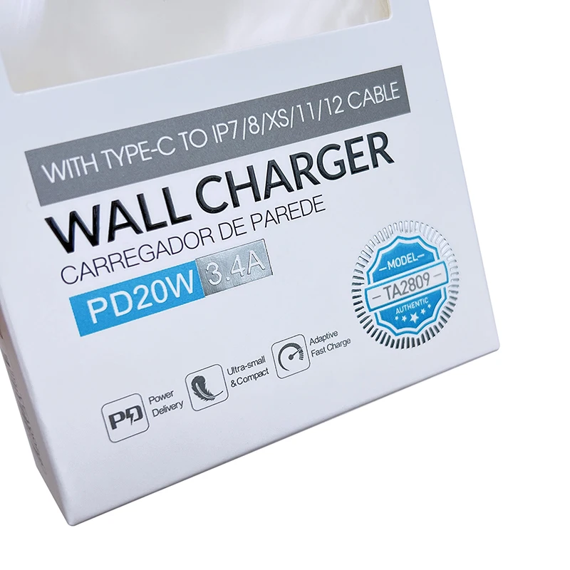 Pembungkusan Kotak Penyegera Logo Bercetak Suaian Kotak Penyegera Elektronik Pengguna Kemasan Kertas Segiempat Dengan Tetingkap Plastik Harga Murah