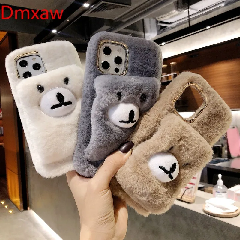 warm bear wrist strap case for oppo a93 a72 a73 5g a53 2020 a53s
