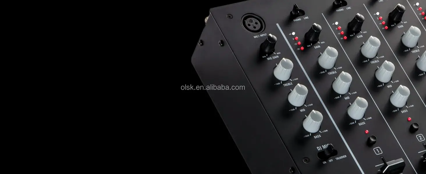 舞音 Clavax CLMC-M6USB DJ Mixer - 4 Channels with BT USB EQ