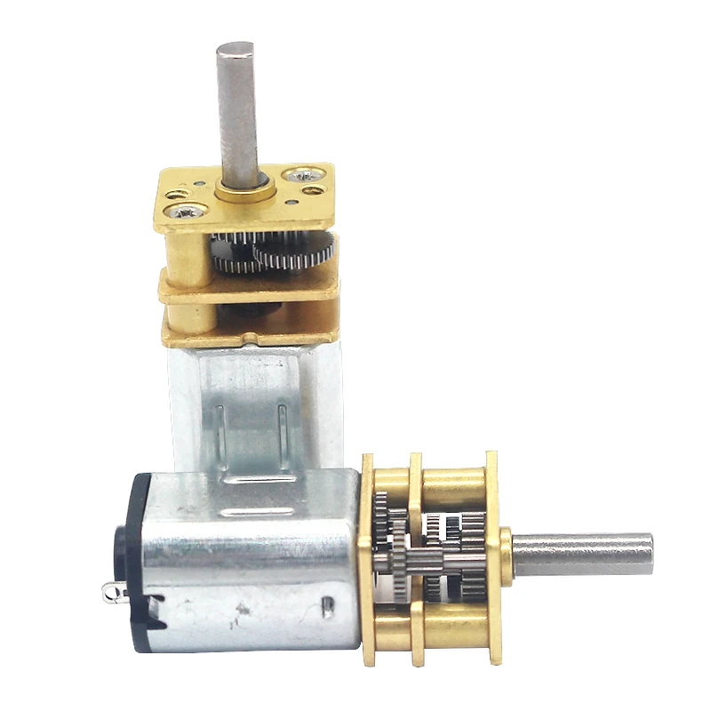 DC 12V 100RPM Mini Metal Gear Motor N20 – 3mm Shaft, 2-Pack For Robot Wheels, DIY Toys & Precision Projects