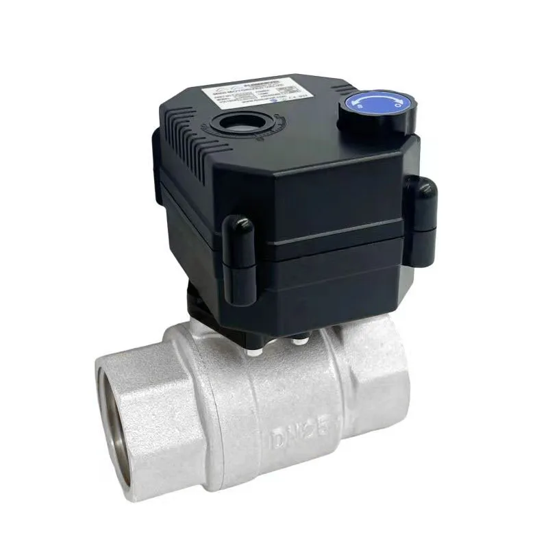 TOYI Two Way Override Control Valves Motorized Ball Valve Stainless Steel Ball Valve for Charging Pile