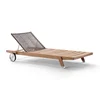 Teak Chaise Lounge Model L