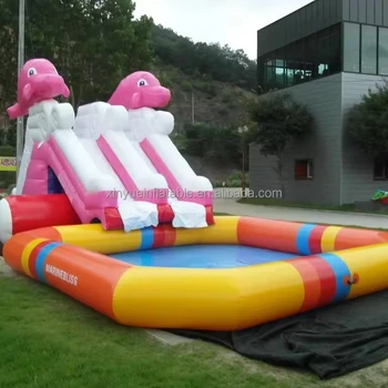 Cheaper Giant 10ft Commercial Inflatable Slide Bouncer Backyard Bounce House Large Double Inflatable Slides