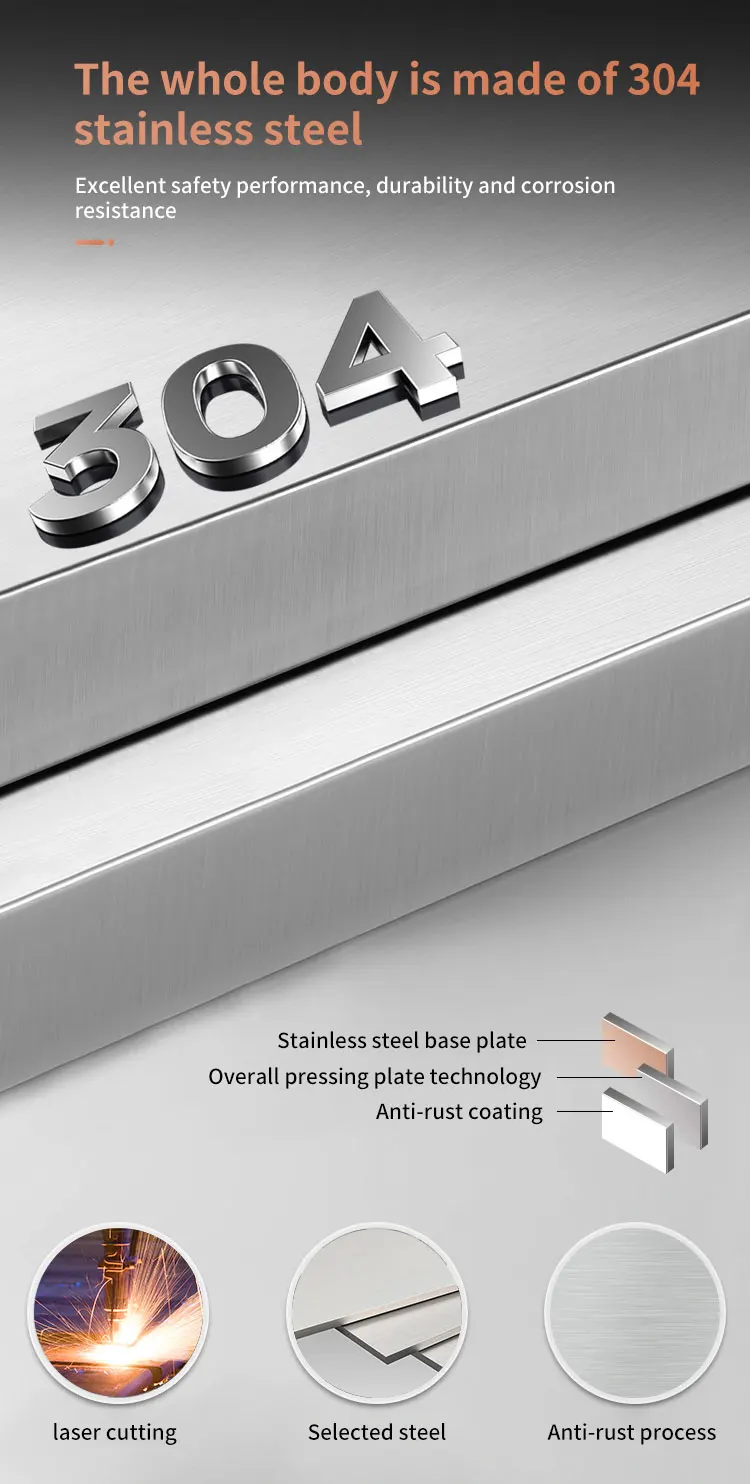 CEQSAFE High Quantity Metal Safety Economic Type Stainless Steel Bank Vault Safe Door details