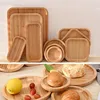 20x20x2cm round bamboo plate