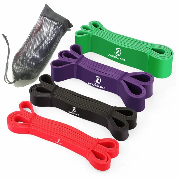 Latex Elastic Layered Power Heavy Duty Loop Single Rubber Resistance Band Custom for Pull up Assisted Multi Gym Stretch Fitness