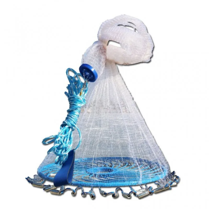 China Fishing Net Throw Cast Net Fishing 1pice  10ft 12ft Throwing Thrower Net Low Price