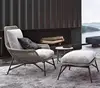 Canapé simple + repose-pieds-kaki